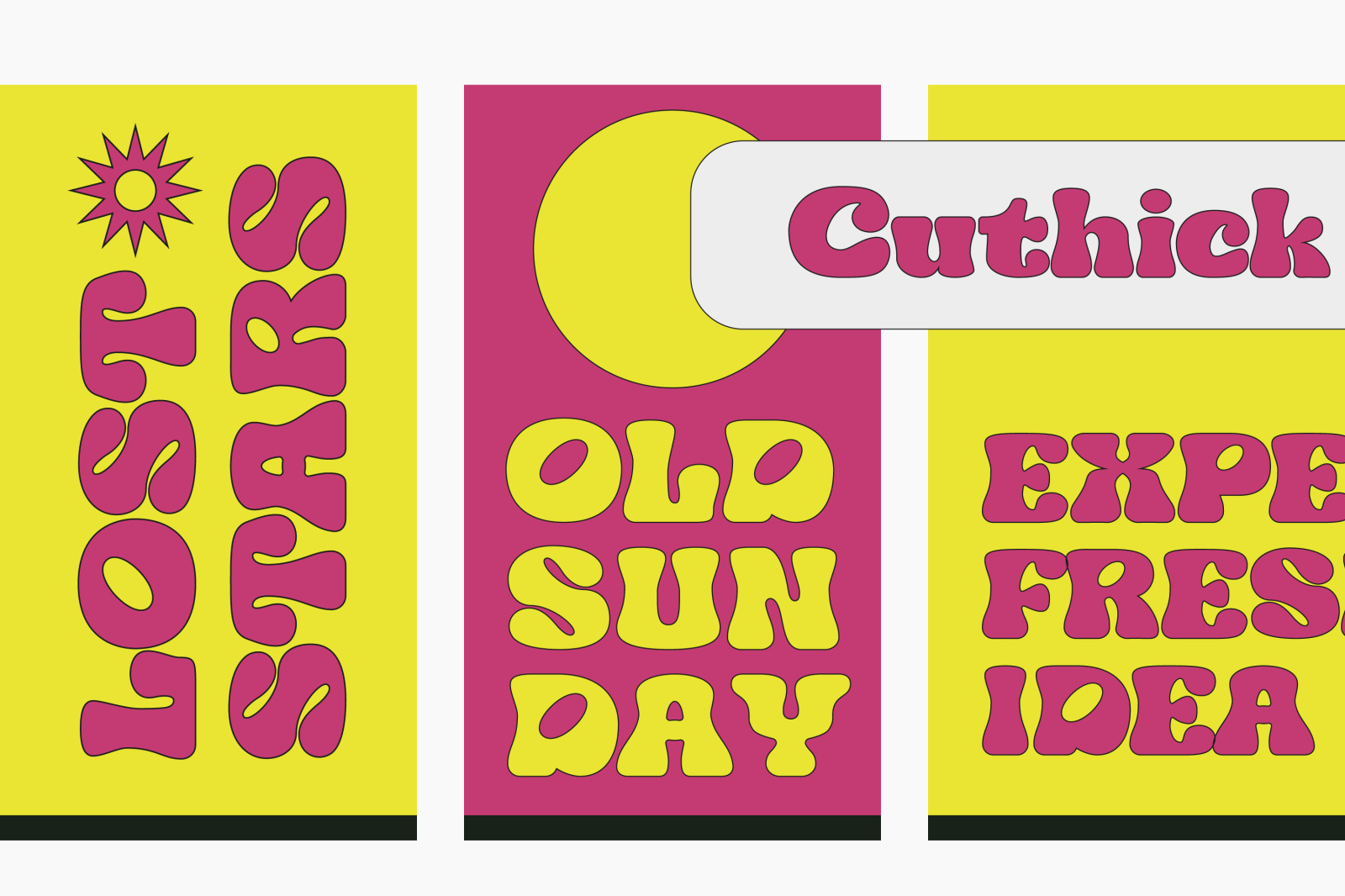 Cuthick - Display Font