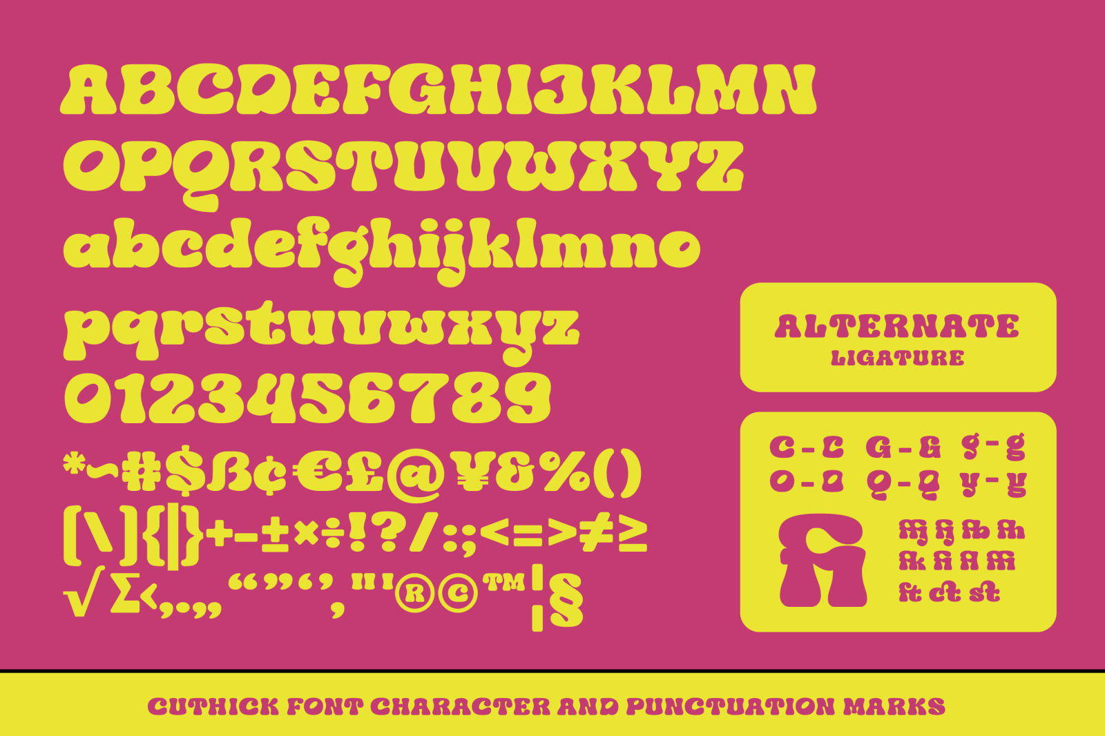 Cuthick - Display Font Cuthick - Display Font