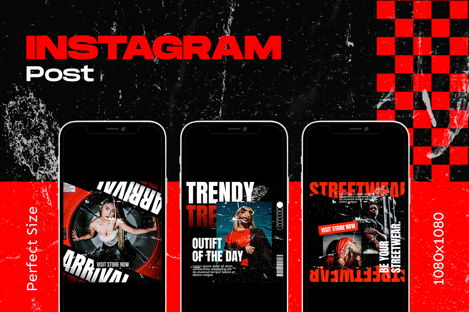 Redamp Hypebeast Instagram Template