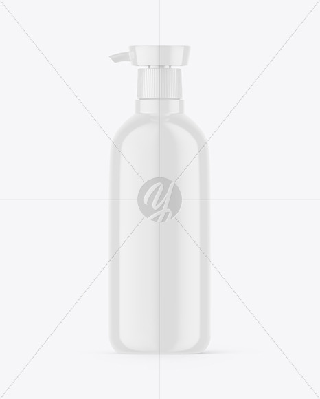Glossy Liquid Soap Bottle Mockup