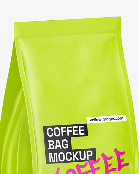 Matte Coffee Bag Mockup