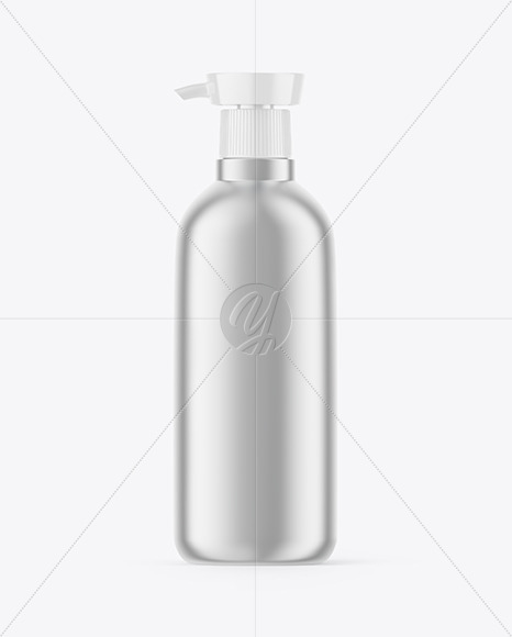 Metallic Liquid Soap Bottle Mockup - Free Download Images High Quality