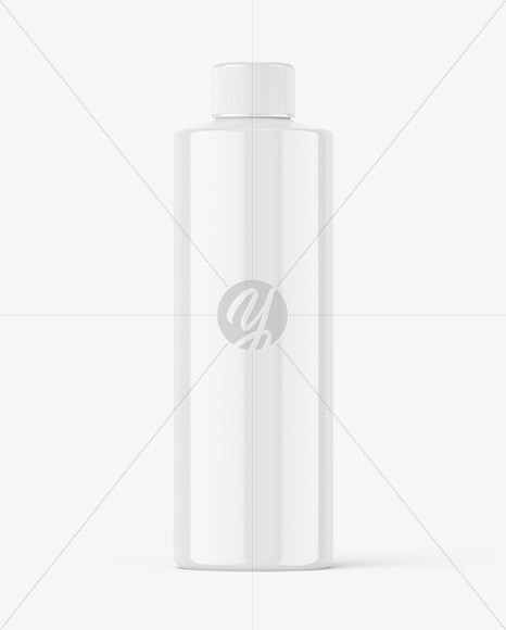 Glossy Plastic Bottle Mockup