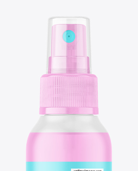 Frosted Plastic Spray Bottle Mockup