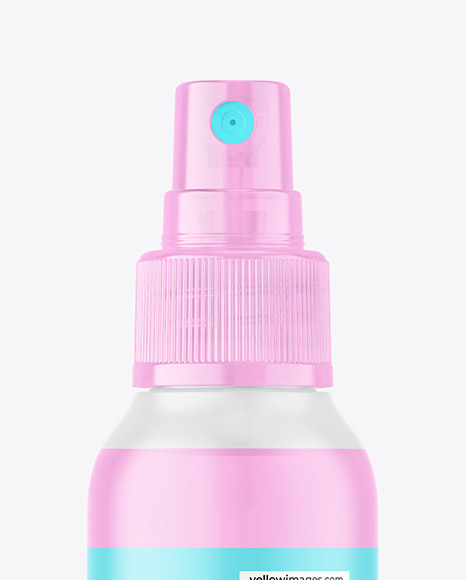 Frosted Plastic Spray Bottle Mockup