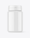 Glossy Pills Jar Mockup