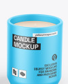 Matte Tube W/ Matte Candle Mockup