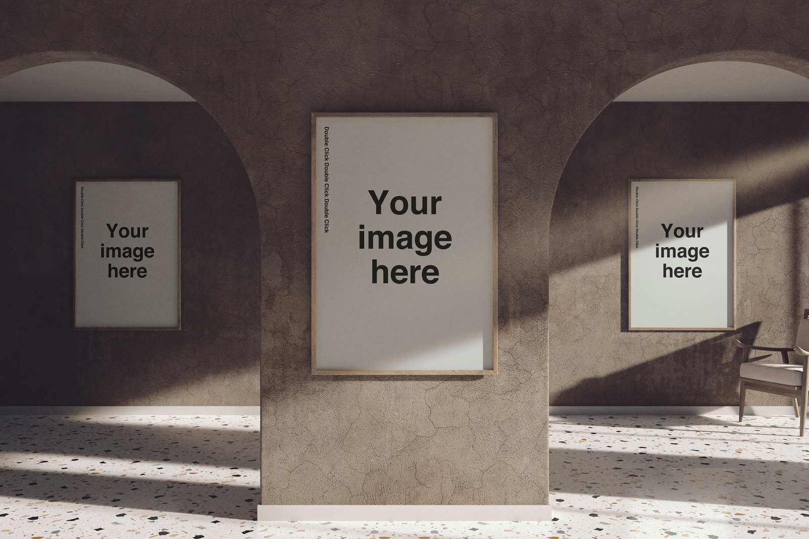 Curved Gallery Scene Mockups