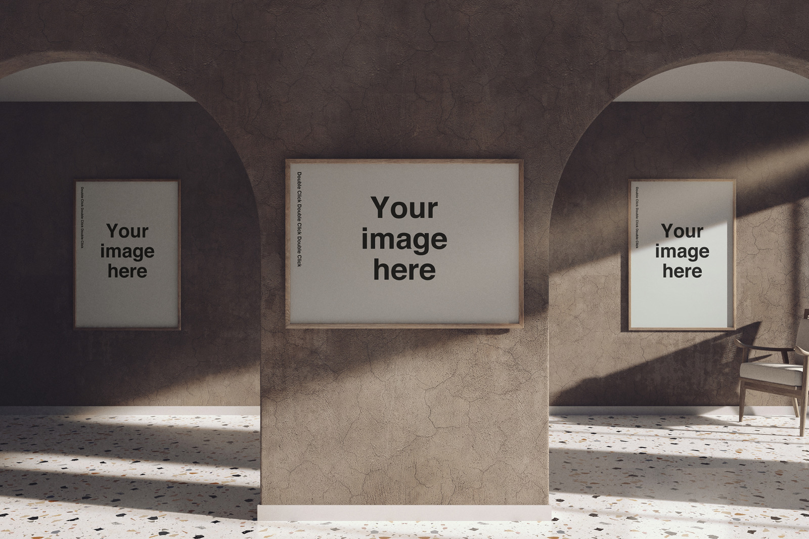 Curved Gallery Scene Mockups