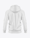 Men's Full-Zip Hoodie Mockup - Back View