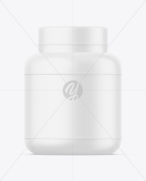 Matte Plastic Jar Mockup