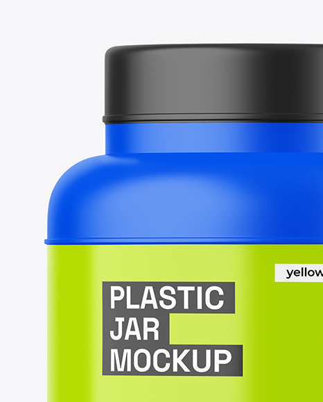 Matte Plastic Jar Mockup