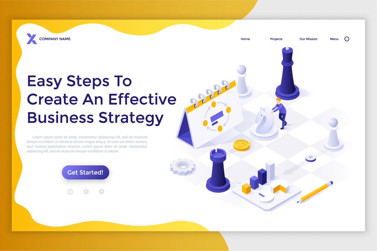 12 Isometric Templates. Business Strategies