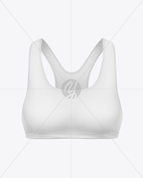 Women's Sports Bra Mockup - Front View