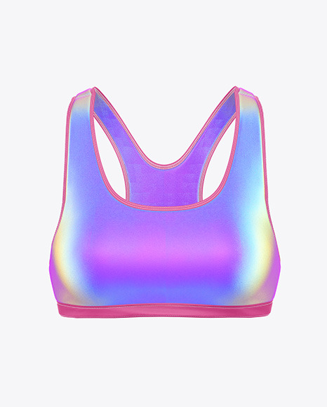 Women's Sports Bra Mockup - Front View