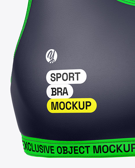 Women's Sports Bra Mockup - Front View