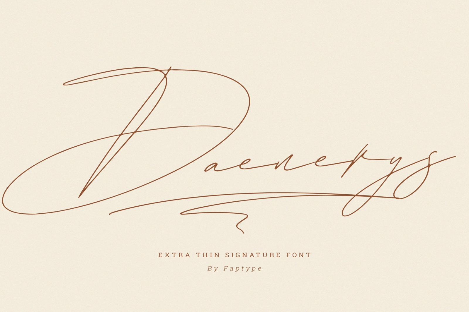 Daenerys | Extra Thin Signature Font