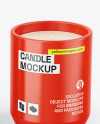 Glossy Tube W/ Glossy Candle Mockup