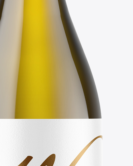 Antique Green Glass White Wine Bottle Mockup Antique Green Glass White Wine Bottle Mockup