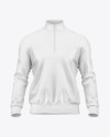 Men's Quarter Zip Sweatshirt Mockup