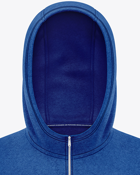 Hooded Fleece Jacket Mockup