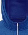 Hooded Fleece Jacket Mockup