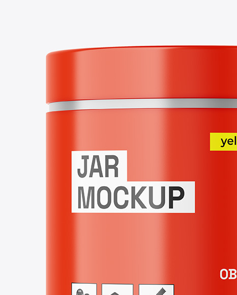 Glossy Jar Mockup