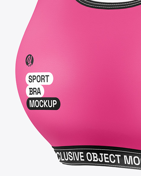 Women's Sports Bra Mockup - Half Side View