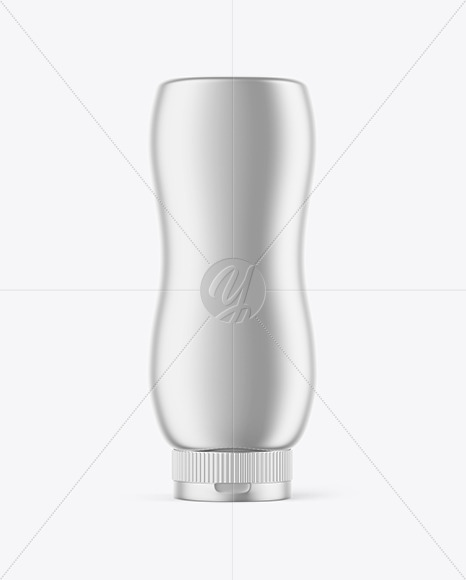 Metallized Sauce Bottle Mockup