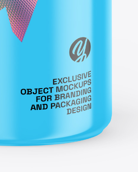 Glossy Plastic Bottle Mockup