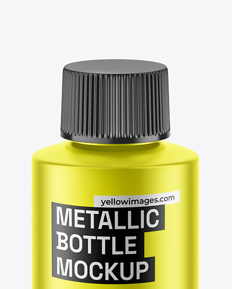 Metallized Bottle Mockup