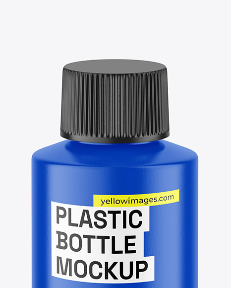 Matte Plastic Bottle Mockup