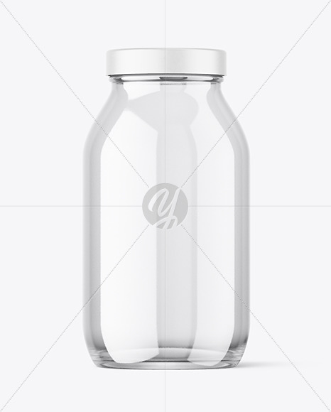 Clear Glass Jar Mockup