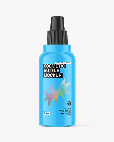 Glossy Dropper Bottle Mockup