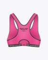 Women's Sports Bra Mockup - Back View