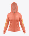 Women’s Full-Zip Hoodie Mockup – Front View