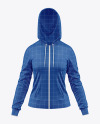 Women’s Full-Zip Hoodie Mockup – Front View