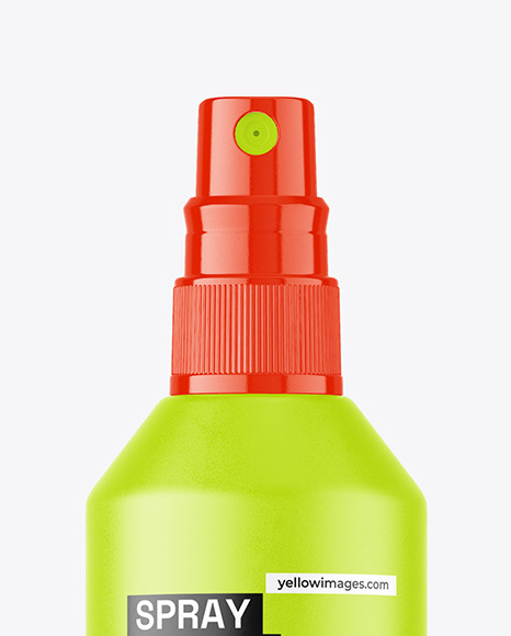 Matte Spray Bottle Mockup