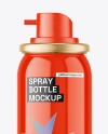 Glossy Spray Bottle Mockup