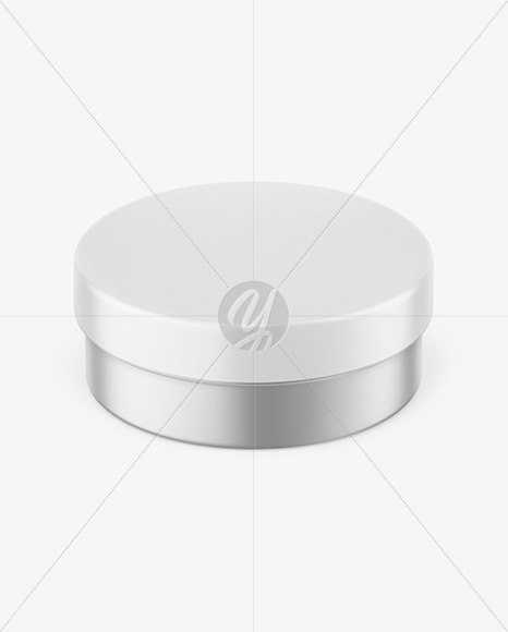 Matte Metallic Cream Jar Mockup