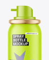 Matte Spray Bottle Mockup