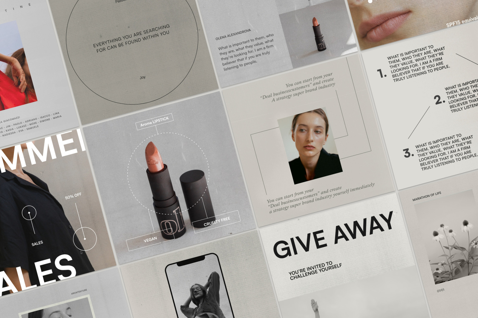 Olena - Social Kit Templates