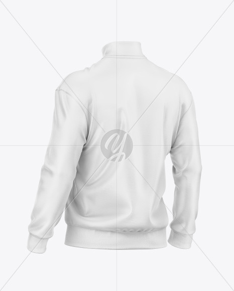 Men's Quarter Zip Sweatshirt Mockup