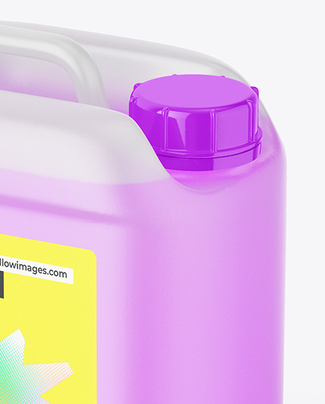 Transparent Jerry Can Mockup