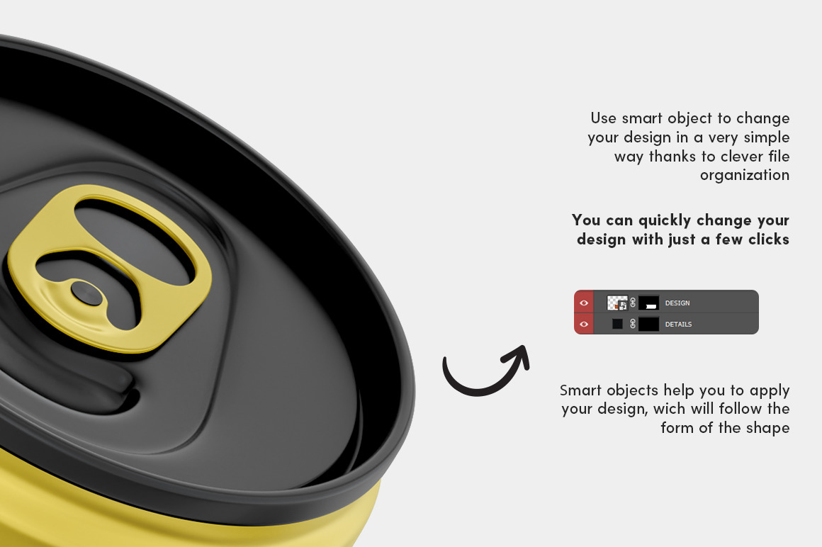 Energy Drink Mockup Set