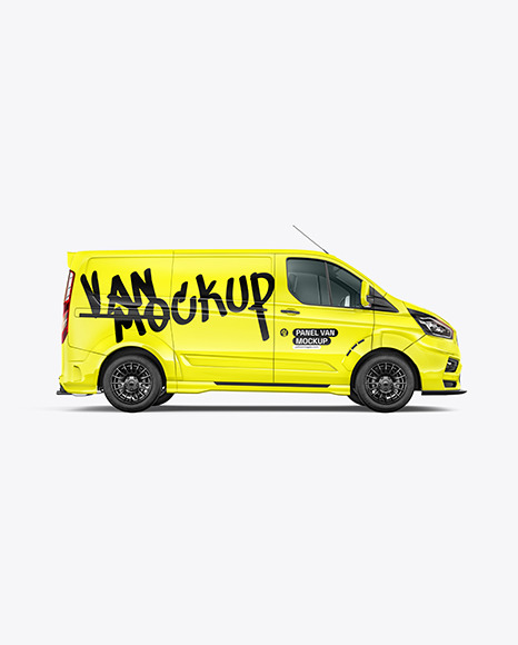 Panel Van Mockup - Side View