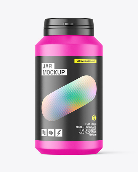 Matte Pills Jar Mockup - Matte+Pills+Jar+Mockup