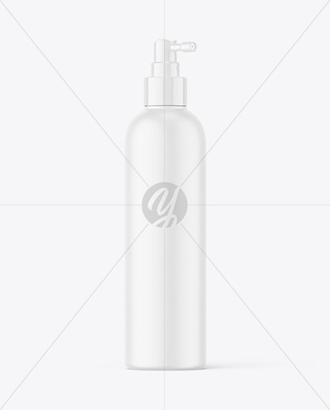 Matte Plastic Bottle w\ Pump Mockup