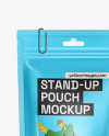 Metallic Stand up Pouch Mockup