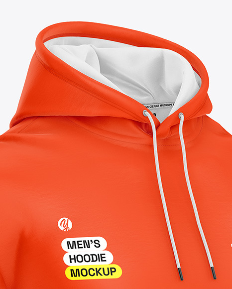 Men's Hoodie Mockup - Half Side View